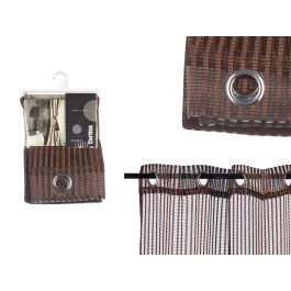 Cortina Giftdecor 140x260 cm marrón brillo, 6 ollaos, 100% poliéster (6 Unidades) Precio: 49.95000032. SKU: S3601831