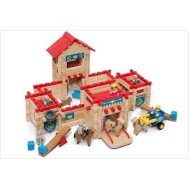 JEUJURA - Le Chateau Fort en bois - Set de construcción - 300 piezas JEUJURA - Le Chateau Fort en bois - Set de construcción - 300 piezas