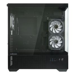 Zalman CHRONIX BLACK Caja PC Midi Tower Negra con Panel de Vidrio Templado