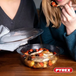 Pyrex Cacerola Boro Essentials con Tapa 1,6 L + 0,5 L (2 Piezas)