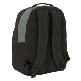 Mochila Escolar BlackFit8 Old school Negro Gris 32 x 42 x 15 cm