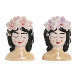 DKD Home Decor Macetero Oriental Rosa Lila Cerámica (4 Unidades) 7 x 12 x 8 cm Precio: 18.99000015. SKU: B1ERABLDED