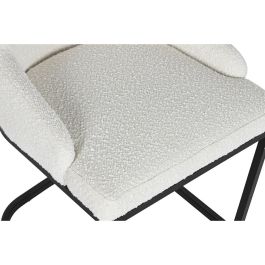 Silla Moderno DKD Home Decor Blanco Negro 61 x 82.5 x 54 cm