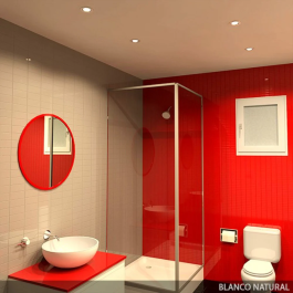 Foco Downlight LED 5W 400Lm 4200ºK Aro Plateado PCE-DL5W-P-W 40.000H