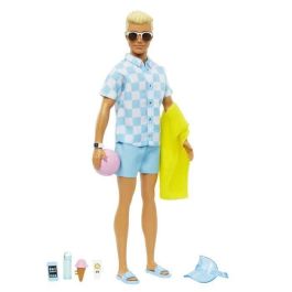 Barbie Hpl74 Muñeco Ken La Película Día de Playa con Traje de Baño Azul y Accesorios Barbie Hpl74 Muñeco Ken La Película Día de Playa con Traje de Baño Azul y Accesorios