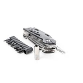 True Handy one Multiherramienta 18 en 1 de Bolsillo con Navaja de Acero Inoxidable y Aluminio con Accesorios Incluidos