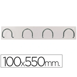 Sie Perchero 611 de Pared Metálico con 4 Colgadores, Blanco, 55x10x5 cm Precio: 26.49999946. SKU: B1H8DFJ2WF