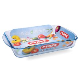 Pyrex Cook&Enjoy Fuente Rectangular Asas Horno Vidrio Borosilicato 35x23x6 cm