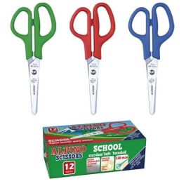 Alpino Tijeras Escolares para Zurdos de Acero Inoxidable 130mm - Set de 12 Unidades Colores Surtidos (Set de 12) Precio: 6.50000021. SKU: B1HQDA96XM