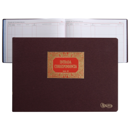 Miquelrius Libro n.42 Folio Apaisado 100 Hojas Entrada de Correspondencia