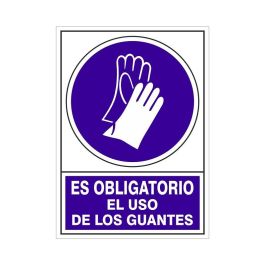 Señal 604 Plástico 345X245 ''Es Obligatorio El Uso De Los Guantes'' Duver Precio: 6.50000021. SKU: B1B5C4RYJC