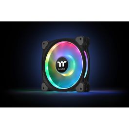 Thermaltake Riing Duo 12 RGB Premium Edition Ventilador Radiador 120mm Pack 3 Negro - 500-1500 RPM