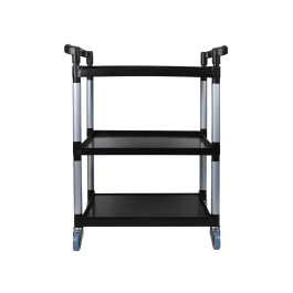 Q-connect Carro de Servicio Multifuncional con 3 Estantes de Polipropileno 830x420x970 mm