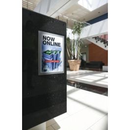 Durable Marco Porta Anuncios DIN A4 Adhesivo Magnético Plata Pack 2 Unidades
