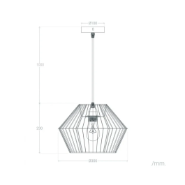 Lámpara Colgante Cuerda Natural Okara SKD-P80002 Diseño Cálido para Salones y Comedores