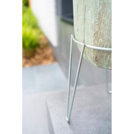 Soporte para macetero con pie zincado 20cm sv03070 sauvic Soporte para macetero con pie zincado 20cm sv03070 sauvic