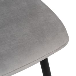 Silla Gris Claro Terciopelo Contract 45 X 51 X 88,50 cm