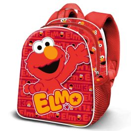 Barrio Sésamo Elmo Mochila preescolar 3D Elite con relieve frontal y bolsillo lateral Elmo Rojo 7L Precio: 13.89000019. SKU: B1H26AJYGJ