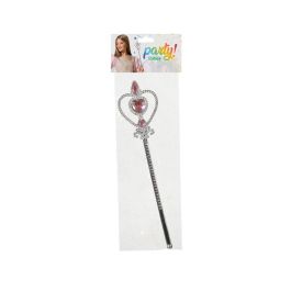 Varita de Princesa Rosa 30 cm - Accesorio para Disfraces de Princesas y Hadas