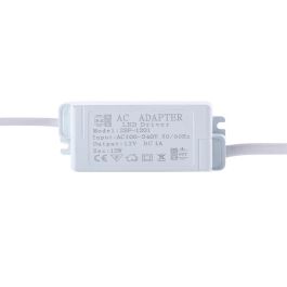 Driver Mini LED 220VAC/12VDC 15W para Plafones LED - Fuente de Alimentación con Cajetín de 4 Vías