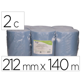 Bunzl Papel Secamanos 2 Capas Greensource Celulosa Reciclada Azul 212mm x 140mt Sistema Autocorte Paquete 6 Rollos Precio: 92.50000001. SKU: B1CK9M9SWD
