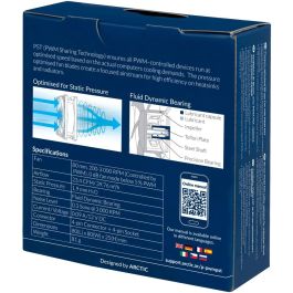 ARCTIC ACFAN00150A Ventilador 8cm P8 PWM PST Negro