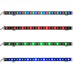 HO-BN-24W-RGB Bañador de Pared LED 24W RGB Mando IP65 Exterior 60° IRC80 Aluminio Soporte Ajustable 40.000H