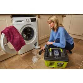 Aspirador de taller RYOBI RV1811-0 18V - 1500l/min - Colector de 11 L - Filtro HEPA H12 - Adaptador, boquilla para rincones y boquilla embudo Aspirador de taller RYOBI RV1811-0 18V - 1500l/min - Colector de 11 L - Filtro HEPA H12 - Adaptador, boquilla para rincones y boquilla embudo