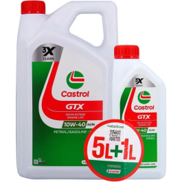 Castrol GTX 10W-40 A3/B4 Aceite de Motor 5L+1L 057026 Precio: 52.5000003. SKU: B1FJF4VRV7