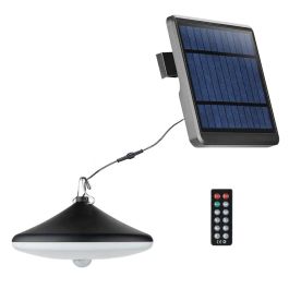 Edm Lámpara Solar LED Colgante 5W 500lm 4000K Luz Día IP54 con Cable 3m y Control Remoto