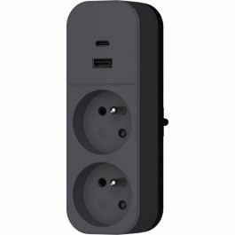 Quarx QUA4004282472421 Biplite: Enchufe Doble 2P 16A con Puertos USB-A y USB-C, Certificación NF Quarx QUA4004282472421 Biplite: Enchufe Doble 2P 16A con Puertos USB-A y USB-C, Certificación NF