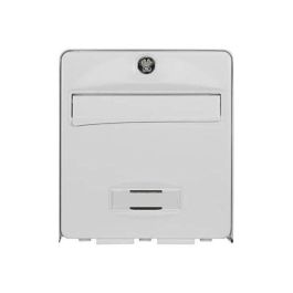 BURG WACHTER Buzón Balthazar de acero galvanizado prelacado, 1 puerta, Blanco. Protección anticorrosión, antirrobo (22kg) y pintura resistente.