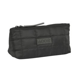 Safta Neceser Cuadrado de Viaje Moos Capsula Acolchado, en Material Taslon Cushioned, Color Negro, Dimensiones 23x12x8cm