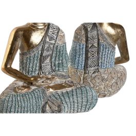 Figura Oriental DKD Home Decor Azul Turquesa 13 x 34 x 23 cm (2 Unidades) Figura Oriental DKD Home Decor Azul Turquesa 13 x 34 x 23 cm (2 Unidades)