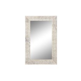 Espejo de pared DKD Home Decor Natural Blanco Madera de mango (76,5 x 3 x 122 cm) Precio: 148.50000033. SKU: S3032307