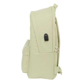 El Ganso Basics Mochila Doble para Portátil 15,6" con USB, Beige, 31x44x18 cm