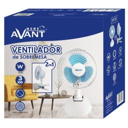 AVANT Ventilador 2 en 1 Sobremesa y Pinza, 6 Pulgadas, 15W, 3 Velocidades, Modelo AVANT