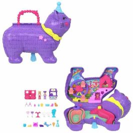 Polly Pocket JFT90 - Set Fiesta de Gatitos con Minifiguras y Accesorios