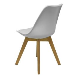 Piqueras y Crespo Pack 4 Sillas Don Rodrigo 2.0 Blanco PACK4351PTBLSP10 - Madera de Haya, PVC Acolchado, Ergonómico Piqueras y Crespo Pack 4 Sillas Don Rodrigo 2.0 Blanco PACK4351PTBLSP10 - Madera de Haya, PVC Acolchado, Ergonómico