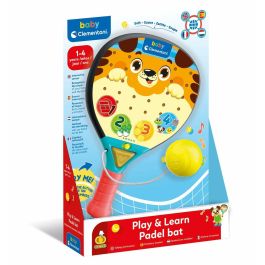Clementoni Pala Padel Interactiva para Niños de 1 a 4 Años, Enseña Números y Palabras
