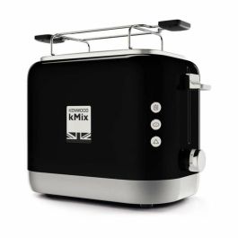 Kenwood TCX751BK Tostadora kMix 900W, 2 Ranuras, Negro, con Función Baguette, Descongelar, Recalentar y Vista Previa