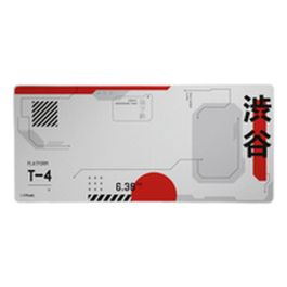 Trust Gaming GXT 759 Alfombrilla Gaming XXL 900x400x3mm Blanca, con Bordes Cosidos y Base Antideslizante para Ratón y Teclado