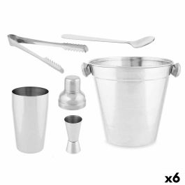 Set de Coctelería Kinvara 1351-1850 Plateado Acero Inoxidable 250 ml 5 Piezas (6 Unidades)