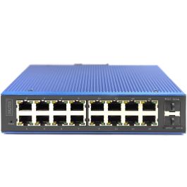 Digitus Switch PoE Industrial Gestionado L2 Gigabit Ethernet 16+2 Puertos (16xGE, 2xSFP) IP40