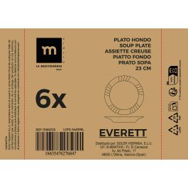 Plato Hondo Everett 23 cm Opal - La Mediterranea (36 Unidades) Plato Hondo Everett 23 cm Opal - La Mediterranea (36 Unidades)