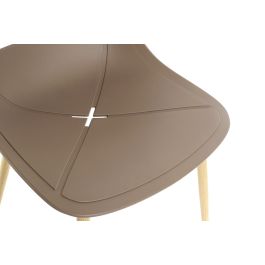 DKD Home Decor Silla Moderno Marron Oscuro 45 x 84 x 54 cm (4 Unidades)