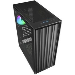 Sharkoon VK3 Torre Full Negra PC Gaming - Chasis con 3 Ventiladores Frontales 120mm y 1 Trasero, Soporte Discos 2.5/3.5"