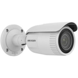 Hikvision Cámara IP bullet 4MP, lente varifocal 2.8-12mm, IR 50m, WDR, H.265+, IP67, PoE, micrófono, ranura SD