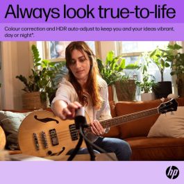 HP 965 Cámara Web Streaming 4K 8 MP, 3840 x 2160 Pixeles, USB