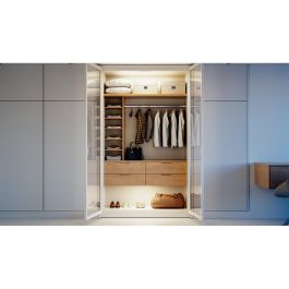 Varta Piloto de Noche con Sensor de Movimiento, LED Blanco Cálido, Recargable USB Tipo C, 24x4x1 cm